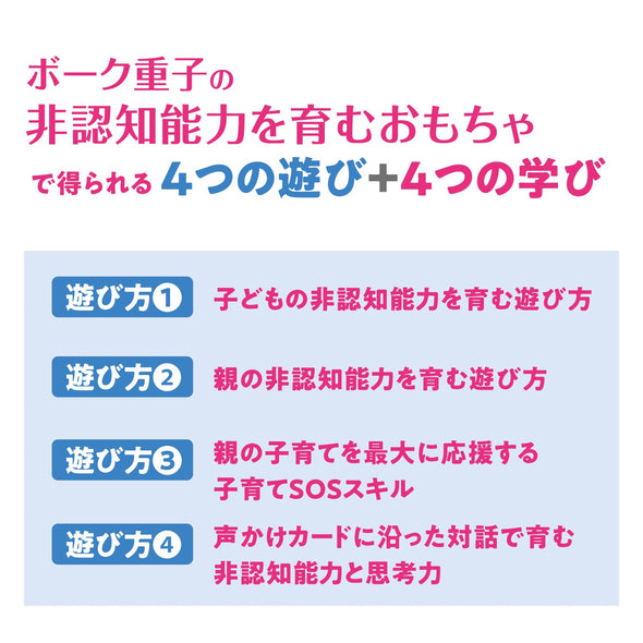 A toy set that fosters Shigeko Bok's non-cognitive abilities.011