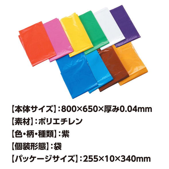 Purple color vinyl bag (set of 10)02