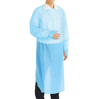 Simple apron with sleeves, lightweight type, set of 1001