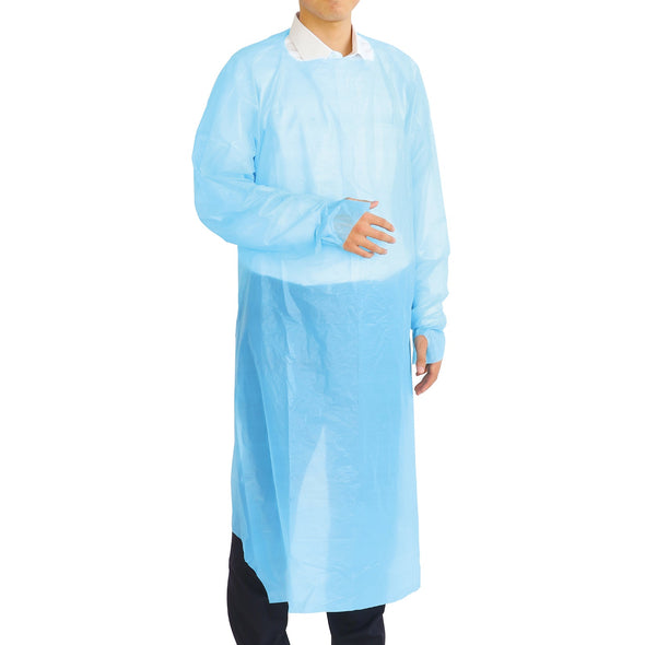 Simple apron with sleeves, lightweight type, set of 1001