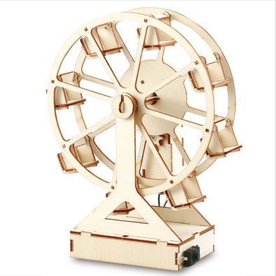 Wooden ferris wheel assembly kit01