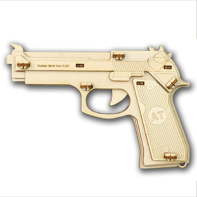 Wooden 9-barreled rubber gun01