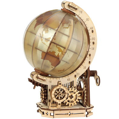 Wood puzzle globe01
