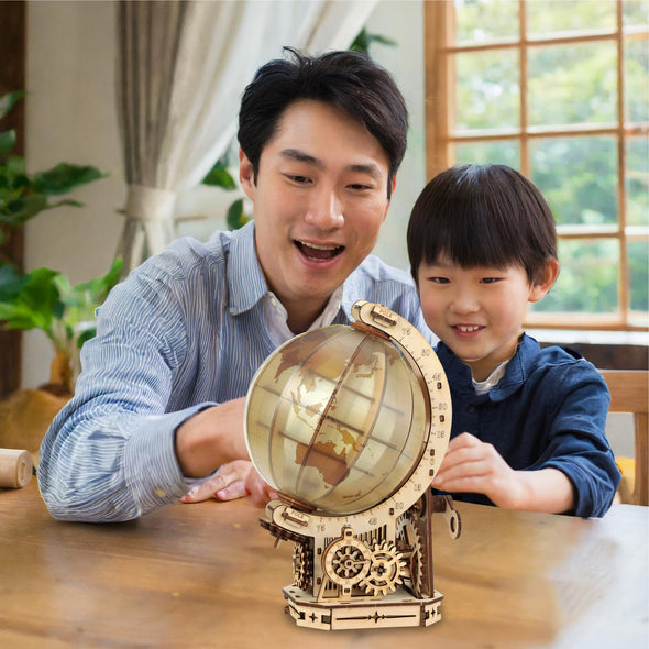 Wood puzzle globe04