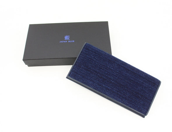 Sashiko Long Wallet (Bushuu Sho-Aizome)