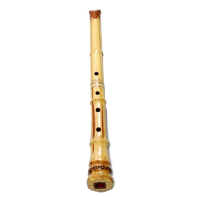 Karin Bamboo Shakuhachi (w/ Node and Natural Root End) (Curved End) (Tozan) - Taiko Center Online Shop