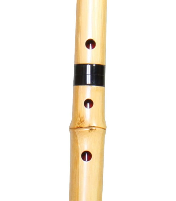 Bamboo Shakuhachi (w/ Node and Natural Root End) (Curved End) (Kinko) (2.2 & 2.3 shaku) - Taiko Center Online Shop