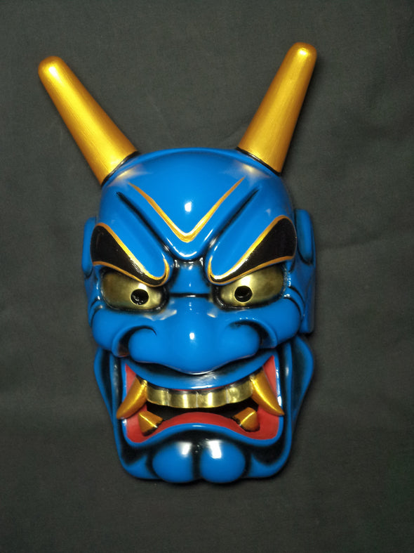 Omen (Japanese Mask) Haraimen Blue ONI14B - Taiko Center Online Shop