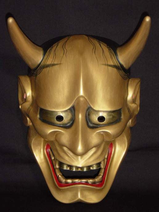 Nohmen (Noh Mask) Gold Hannya NOH01G - Taiko Center Online Shop