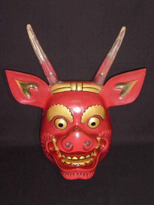 Kyodomen (Japanese Regional Mask) Raijin SP06 - Taiko Center Online Shop