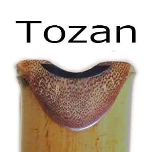 Rockspray Shakuhachi (w/ Node and Natural Root End) (Curved End) (Tozan) - Taiko Center Online Shop